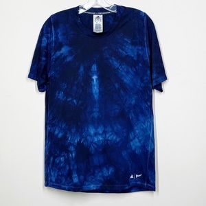 Adidas Parley For The Oceans Tie-Dye Short Sleeve T Shirt Blue Mens Medium